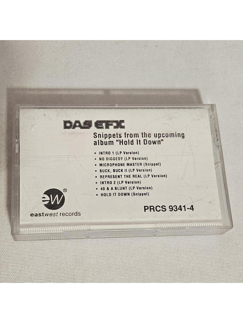 DAS EFX Standard Black Promo Cassette Tape Hold It Down EastWest Hip Hop